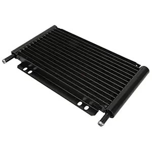 Oil Cooler, Transmission Cooler Rustproof Black 15 Row Strong Professional Aluminium for Pick Up Trucks for Travel Trailers for Vans