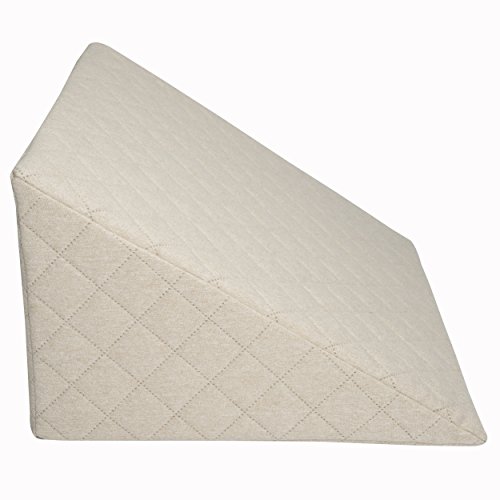 Sabeatex® Rückenkissen, Keilkissen für Couch und Sofa, Lesekissen für bequemes Sitzen. 5 Unifarben für trendiges Wohndesign. Louge-oder Palettenkissen Größe 60 cm x 50 cm x 30 cm (Beige / Natur ) - 4