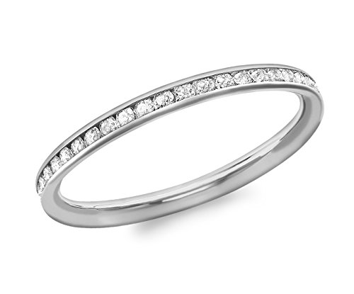 CARISSIMA9 ct Gold Cubic Zirconia Band Ring