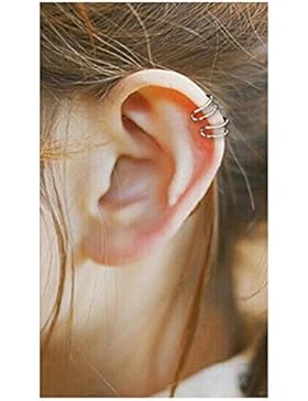 Daesar Non Piercing Edelstahl Ohrklemme Ohrclip Illusion Fake Cheater Captive Ring Ohrpiercing Helix Cartilage...