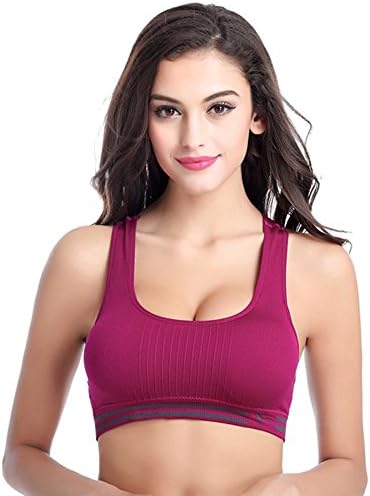 Sports Bra, Joymixx Gym Clothes / Yoga Bra / Full Cup Cropped Top, Gather Concentration + Shakeproof, for Workout, Zumba, Running, Jogging, Climbing, Hiking, High Impact Sports Bra, Comfortable and Supportive for Daily Life - The Whole Life, Self Release (Purple, L)