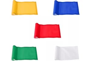 JORZER Nylon Golf Flag Golf Putting Green Flag Golf Training Hole Pole Cup Banner 18x12cm 5pcs, Nylon Golf Flag, Golf Putting Flag, Mini Flags for Golf