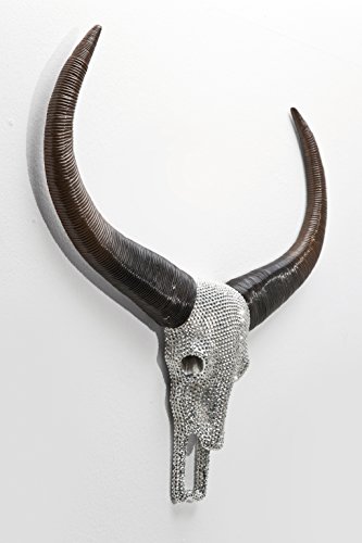 Kare 34904 Deko Geweih Bull Head Crystal Silver - 2