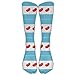 Produktbild NNMAW Men's Women's Novelty Chicago Flag Hotdog Long Sock Athletic Calf High Crew Soccer Socks Sports 50cm