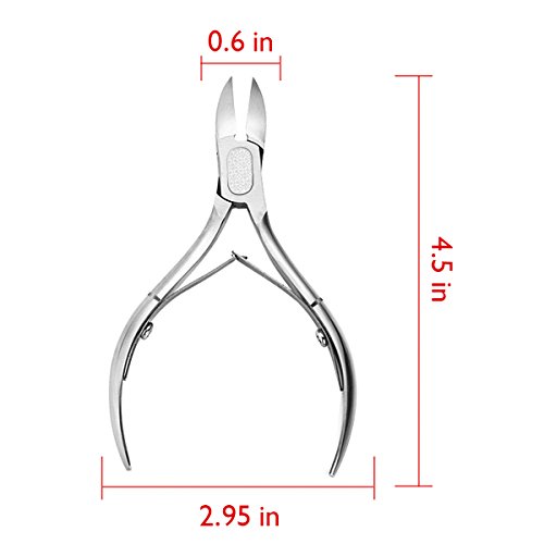 Aodoor Edelstahl Eingewachsene Nägel Eckenzange, super spitz ,Sicherheit Fußpflege, Für Fingernägel Fußnägel, Toe Pediküre Maniküre Werkzeuge, Nagelscherer Nagelhautmesser Nippers Ingrown Pediküre Maniküre Werkzeug - 2