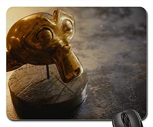 Preisvergleich Produktbild Mouse Pads - Suzanne 3D Blender Monkey Wallpaper Gold Marble