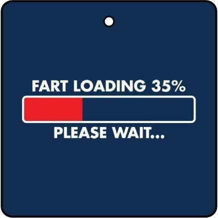 Fart Loading Car Air Freshener (Funny/Fun Xmas Christmas Stocking Filler/Secret Santa/Novelty Scented Gift)