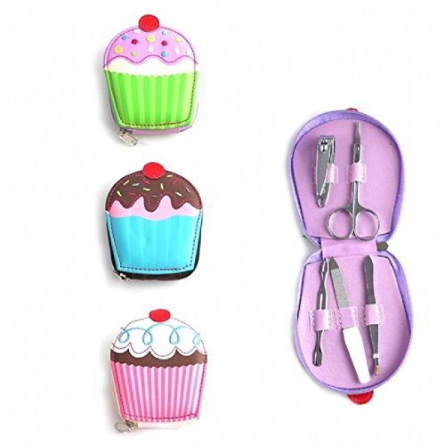 Cupcake Manicure Set - 1 x Random Colour set selected