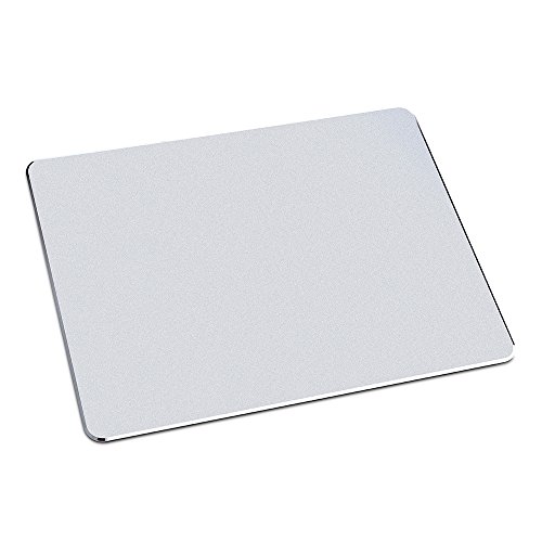 Alfombrilla para rat  n para videojuegos  base de goma antideslizante  superficie de aluminio para control r  pido y preciso  Compatible con cualquier Velocidad Dpi y cualquier rat  n l  ser   ptico de gamer o escritorio  color plateado