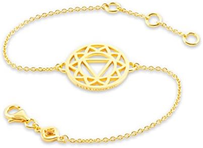 Daisy Gold Plated Solar Plexus Chakra Chain Bracelet