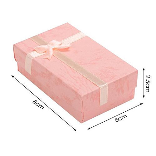 Yahee Geschenkbox Ringschachtel Schmuckkästchen Geschenkkarton für Schmuck Handarbeiten, Bunt - 5