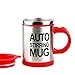 Produktbild SP 2 PCS Self Stirring Mug die selbstrührende tasse lazy mug Kaffee Mischbecher Automatische Mischen Kaffeetasse , Red , B
