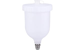 LONGZHUO 600ml Spray Gun Pot Gravity Feed Plastic Paint Cup for D-evilbiss GTI/T-EKNA Pro Pri FLG