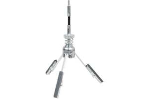 KHCY Brake Cylinder Hone, 3 Jaws Cylinder Honing Tool, 51-177mm Steel Engine Adjustable 3 Piston Honing Tool Cylinder Bore Hone