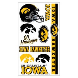 Preisvergleich Produktbild IOWA HAWKEYES OFFICIAL LOGO TATOO SHEET by Bama