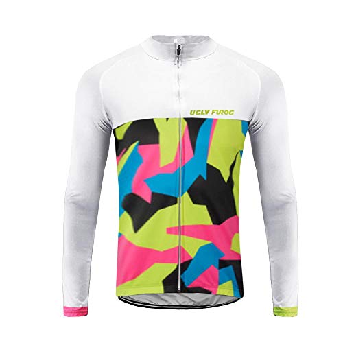 Uglyfrog Frühling/Herbst Männer Radfahren Kleidung Set Fahrrad Anzug Outdoor Langarmtrikot+ Bib Hose Atmungsaktiv Schnell Trocken （Trikots Wird separat verkauft）