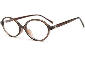 LIGOES Kleine ovale Brillenrahmen TR90 Bürobrille Retro Vintage koreanischer Stil Prescription Eyewears
