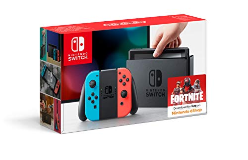 Nintendo Switch - Konsole (Joy-Con Grip, Joy-Con Wrist Straps, High Speed HDMI Cable, neon rot/blau) Nintendo Switch - Konsole (Joy-Con Grip, Joy-Con Wrist Straps, High Speed HDMI Cable, neon rot/blau)