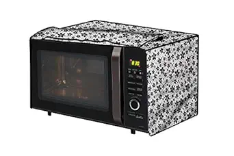 The Furnishing Tree Microwave Oven Cover for Samsung 32L MC32J7035CT/TL Floral Pattern Grey