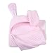 Clair de Lune Honeycomb Hooded Ear Blanket (Pink)