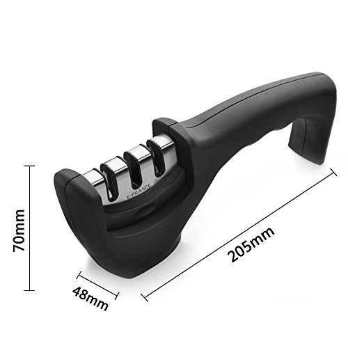 E-PRANCE M1 Messerschärfer Messerschleifer Knife Sharpener mit 3 Stufen - 6