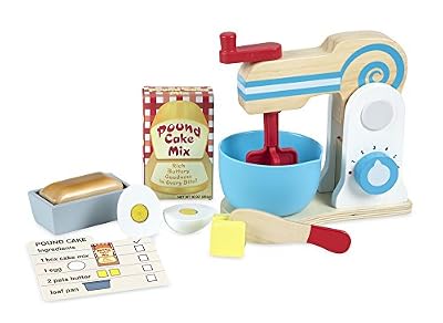Melissa & Doug 19840 Ensemble en Bois avec Batteur pour Faire Un Gâteau 11 Pièces