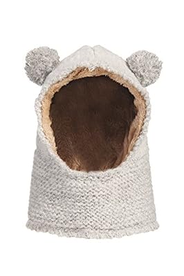 Lora&Chat Mixte Cagoule Ajustable Chaud Enfant Fille Garçon Bébé Protection Tour de Cou Visage Oreilles 3-5ans