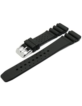 Meyhofer Uhrenarmband Atlantis 20mm schwarz Kautschuk MyBnskb01/20mm/schwarz/oN - Atlantis