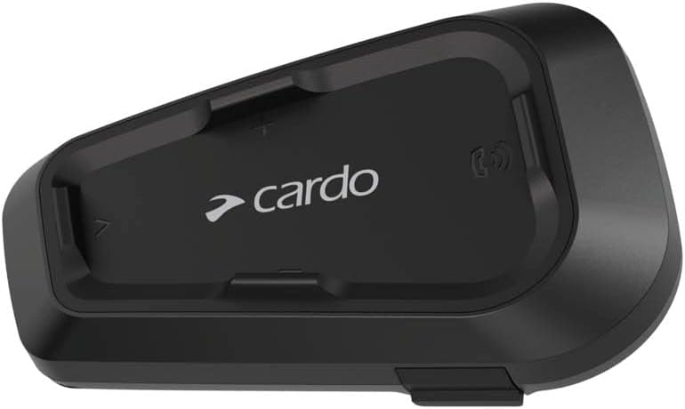 Cardo Spirit Motocicleta 2 Vías Bluetooth Sistema intercomunicador, Negro, Individual
