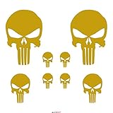 GRÖSSE: Das Paket enthält 2 Logo Punisher 15 x 10 cm, 2 Logo Punisher 8 x 5 cm und 4 Logo Punisher 4 x 2,5 cm.