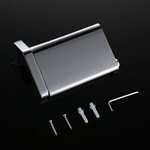 Homelody Chrom S304 Edelstahl Toilettenpapierhalter WC-Papierhalter Klopapierhalter Klopapier Rollen mit Deckel Papierhalter - 4