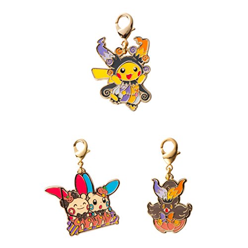 Pokemon Center Original Metal Charm set PokÃ©mon Halloween Circus Pikachu