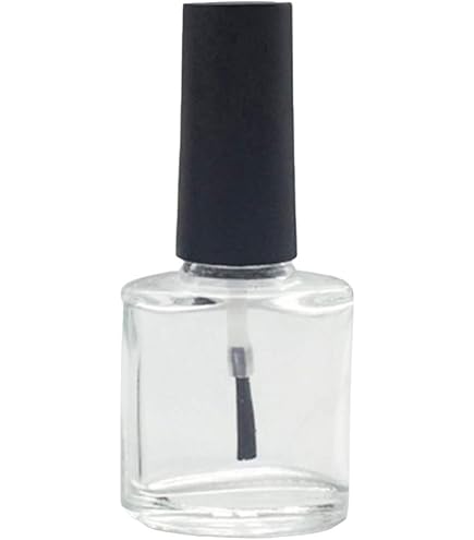 Lot De 50 Flacons Vernis à Ongles Vides 5ml Avec Pinceau - Récipients Verre Transparent + 6 Entonnoirs