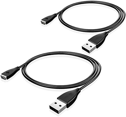 2Pcs Fitbit Charge HR Charger, EveShine Replacement USB Charger Charging Cable Cord for Fitbit Charge HR Band Wireless Activity Bracelet ( 100cm, 2 Pack, Black)