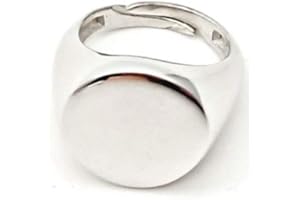 Remo Gammella Anello da mignolo Chevalier Donna Tondo in Argento 925% bagnato in Oro Bianco, Giallo e Rosa. Misura Regolabile. Dimensioni cerchio 13 mm