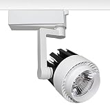 foco riel led Proyector para carril led con conector monofásico, orientable en todas direcciones y fabricación de alta calidad en aluminio y lacado en color blanco mate, incluye conector carril. Indicado para todo tipo de iluminación técnica, Uso comercial y profesional, oficinas, salas de exposiciones, etc.