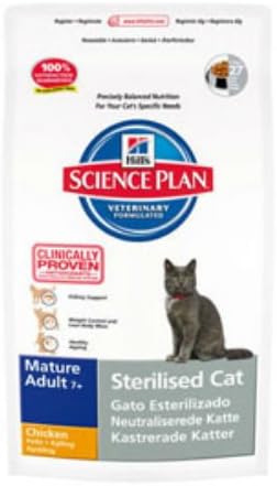 Hills Science Plan Feline Mature Sterilised Cat Food with Chicken 3.5kg