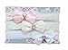 Baby Girls 3 Piece Lacey Headbands Gift Set IN VOILE GIFT BAG 0-6 Months - Diamante Bows