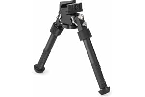 APLUSGEAR Aluminum Alloy Bipod 360 Degree Rotation Adjustable Extension Quick Detach Picatinny 20mm Rail Mount With Hand Stop