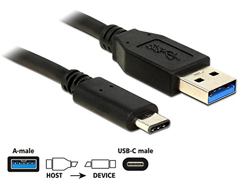 DELOCK Kabel USB 3.1 Gen 2 USB A Stecker> USB Type-C Stecker 0,5 m schwarz - 2