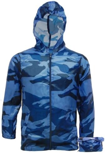Arctic Storm Boys Lightweight Camo Rain Jacket Kagool | Kids Cagoule - Cag in a Bag - Camouflage
