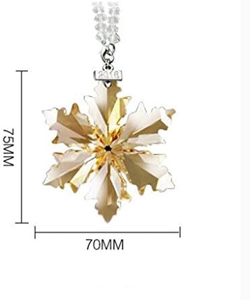 hyl Car pendant crystal snowflake car car hanging jewelry pendant ( Color : F )