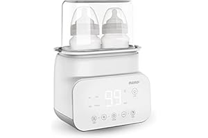 Neno® VITA 5 in 1 Babyflaschensterilisator und wärmer - Regelbarer Dampfsterilisator für Babyflaschen - 4 Betriebsarten - Schnell und einfach zu bedienen
