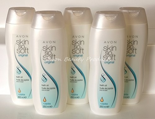 5 x Avon Skin So Soft Original Bath & Body Oil 250ml Insect Flies Mosquito Repellent