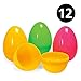Produktbild TK Gruppe Timo Klingler 12x Bunte Plastikeier Kunststoffeier Überraschungseier leer Eier Ostereier zum Befüllen und Öffnen Ostern Deko Dekoration
