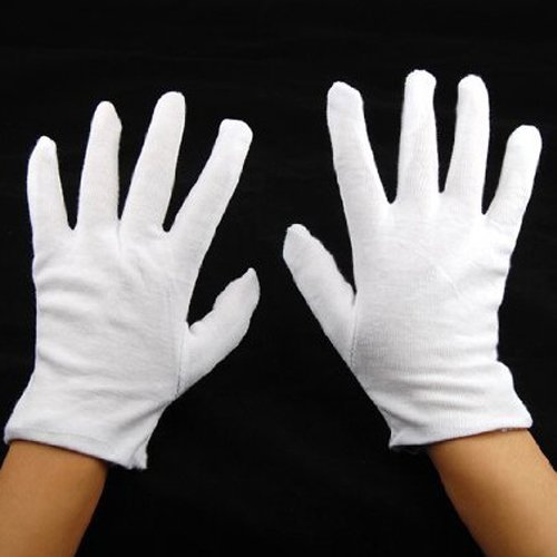 Arpoador 12 Paar 100% Baumwolle Weiß Feuchtigkeitsspendende Handschuh Futter Gesundheit Musik Leinwand Arbeit - 4