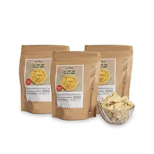 Evolve Healthy Snacks Pack of 3 | All Natural Oats Chips | Guilt Free Wholesome Goodness |Vacuum Fried | Gluten Free| Sour Cream and Onion Flavour