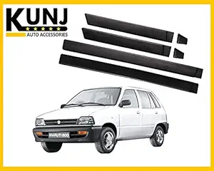 Kunj Autotech Maruti Car 800 (1983 Onward) Door Side Beading Moulding with 3M Adhesive Tape, Black