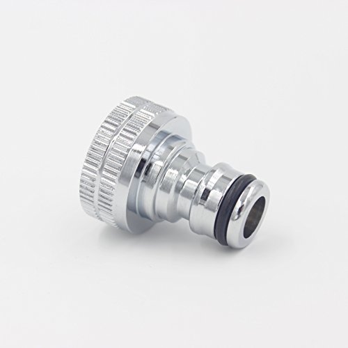 Geräteanschlussstück Wasserhahnanschluss mit 3/4″ Innengewinde Chrom/Messing 1/2″ Gardena kompatibel - 3