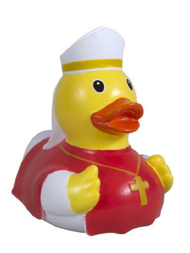 LiLaLu 8 x 8 cm/50 g Sammler und Bischof Rubber Duck Baby Badespielzeug